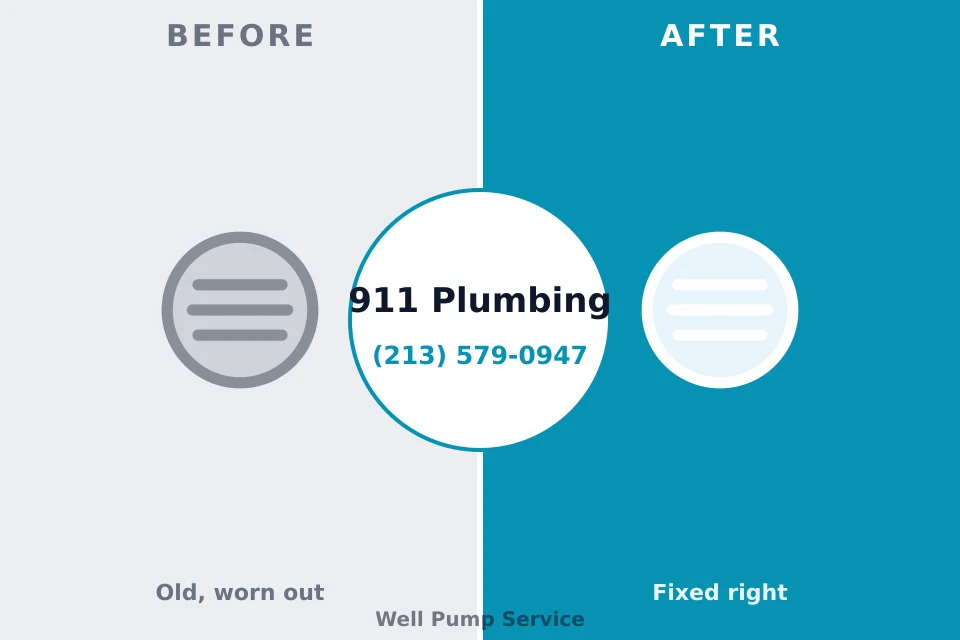 Before and after: plumbing repair Head of the Harbor, NY